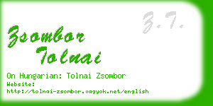 zsombor tolnai business card